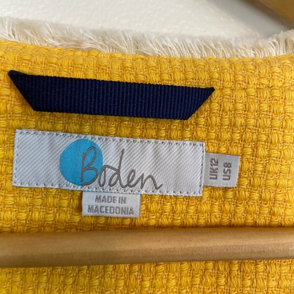 Boden Mustard Blazer with Cream Accents - Picture 9 of 11